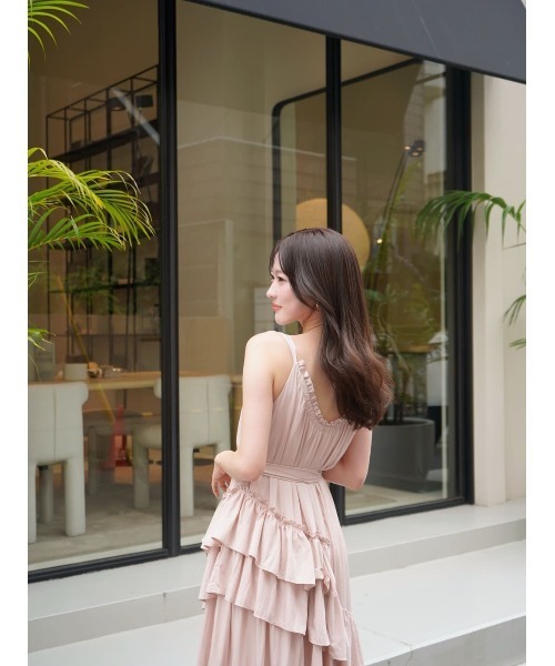 ワンピース Bellina Ruffled Long Dress