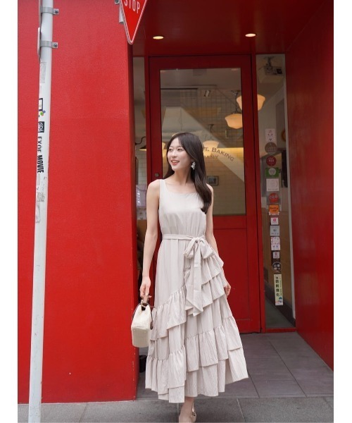 ワンピース Bellina Ruffled Long Dress