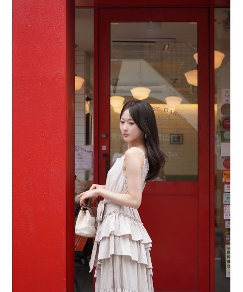 ワンピース Bellina Ruffled Long Dress