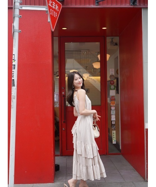 ワンピース Bellina Ruffled Long Dress