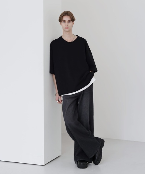 「SOCCE」 半袖Tシャツ M ブルー メンズ_画像7