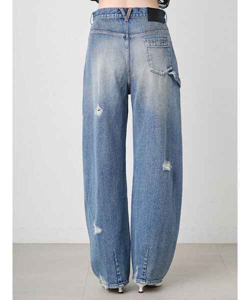 「SORIN」 デニムパンツ 38 ライトピンク レディース_画像5