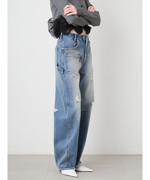 「SORIN」 デニムパンツ 38 ライトピンク レディース_画像6