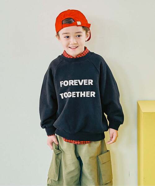 MSGM KIDS トレーナー サイケウェーブ ネックロゴスウェットシャツ