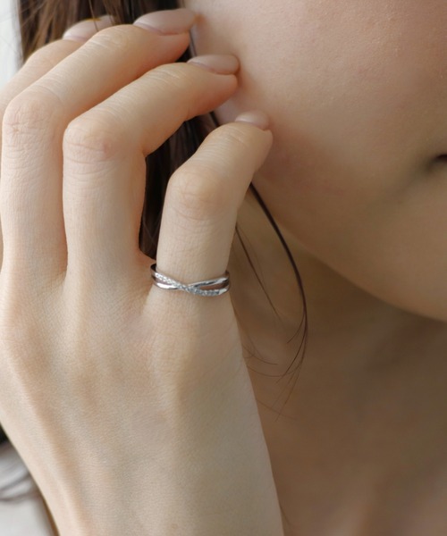 OLD Tiffany リング　ピンキーリング　レディース Tiffany&co / ティファニー サファイア k18 ピンキーリング