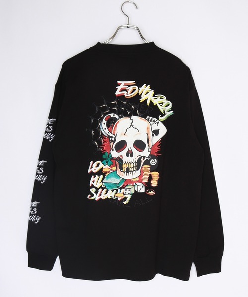 Ed Hardy tシャツ Hardy 袖プリントロンTEE メンズ レディース