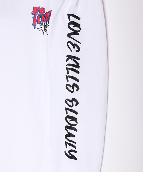 Ed Hardy tシャツ Hardy 袖プリントロンTEE メンズ レディース