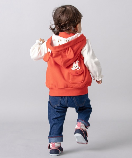 MIKI HOUSE ベスト フード付きベスト キッズ 子供服 男の子
