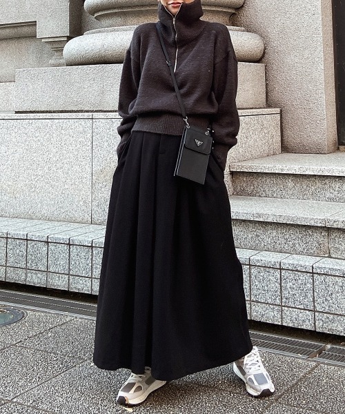 格安新品  esutoreja ニット セーター ハーフジップニット レディース トップス