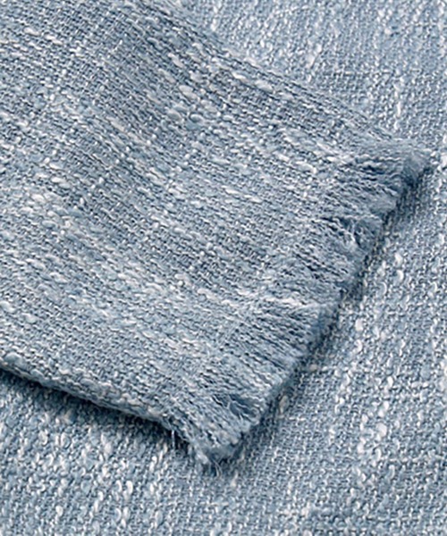 ブルゾン アウター ショート丈 フリンジツイードジャケット レディース