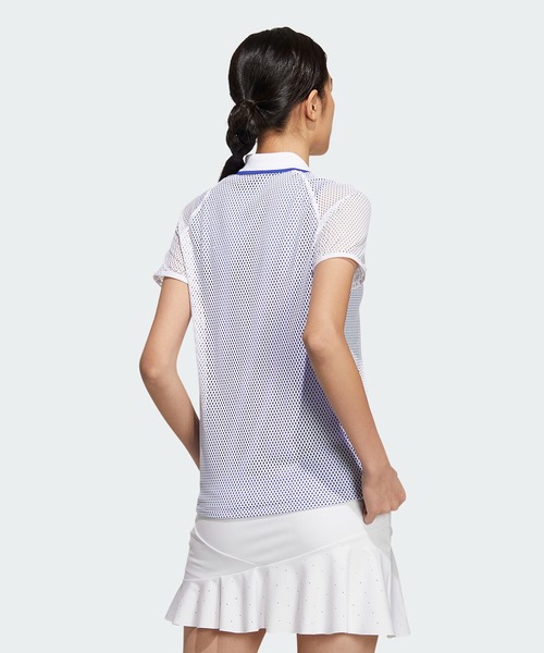 adidas ポロシャツ ポロ メッシュレイヤード スリーストライプス