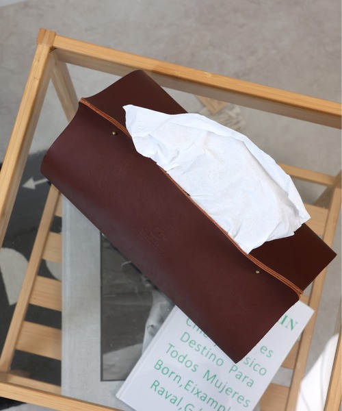 emesuelee 収納 レザーティッシュケース 本革 日本製 : ZOZOTOWN Yahoo