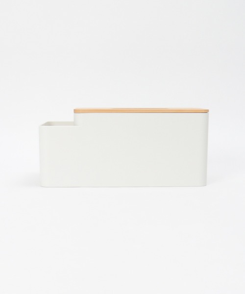 【ZOZO限定】LBC ペーパーティシュＢＯＸ　小物入れ付き ホワイト notch. 収納 小物入れティッシュケース : ZOZOTOWN Yahoo!店 - 通販