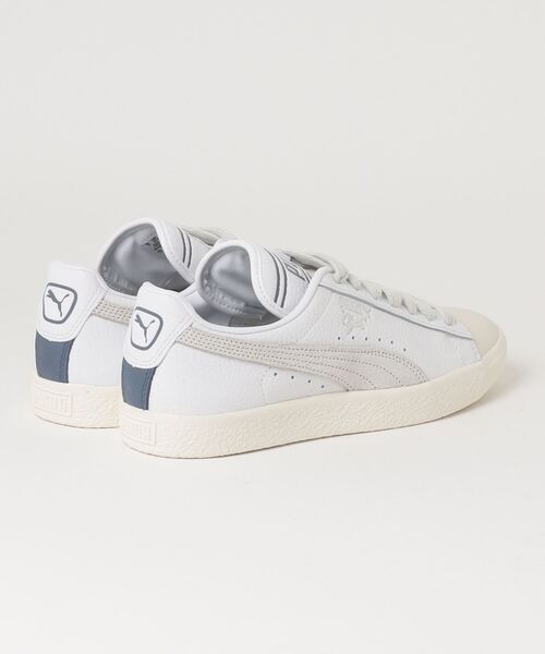 スニーカー ^PUMA^ PumaRaiJiJi Clyde Q3 Ivory Gray White 39330501 393305 393305-01 Rhuigi × Puma Clyde Q3 Pristine Sedate Gray Puma