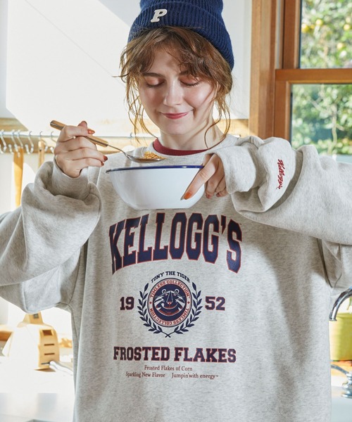 カレンソロジー Archive & Style 別注スウェット ヴィンテージ加工 トレーナー スウェット 「KELLOGG'S」別注 ケロッグ ヴィンテージ加工