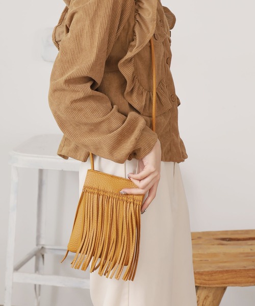 ROOP TOKYO ショルダーバッグ バッグ フリンジショルダーバッグ