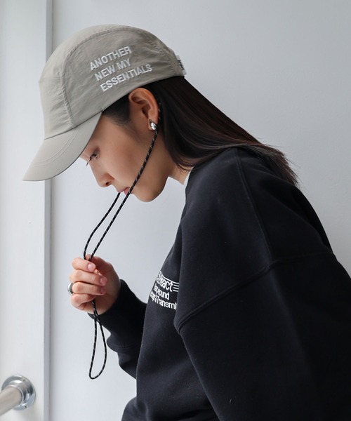 ANME キャップ 帽子 接触冷感/UVカット(UPF50＋)/撥水加工ロゴ
