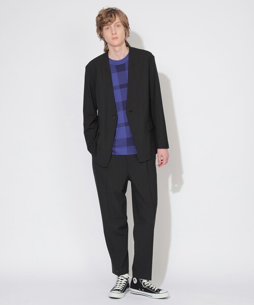 新品タグ付き　BLUE LABEL CRESTBRIDGE ノーカラージャケット CB CRESTBRIDGE ジャケット ノーカラージャケット 「UNISEX