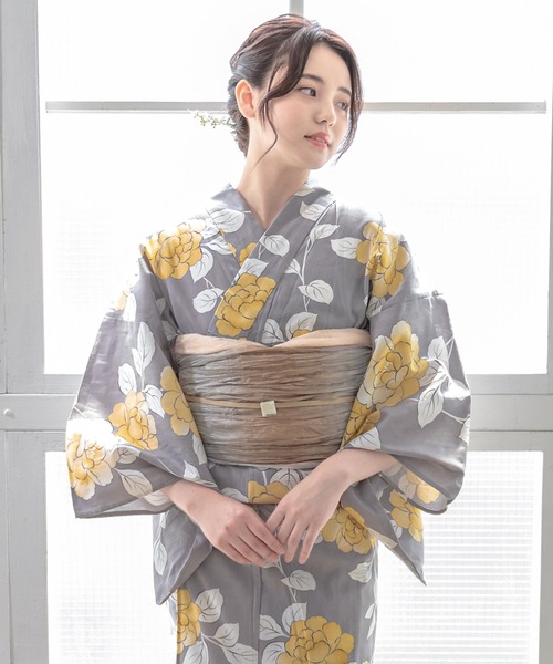 浴衣 夏を彩るレディース浴衣2点セット （浴衣＋帯） レディース