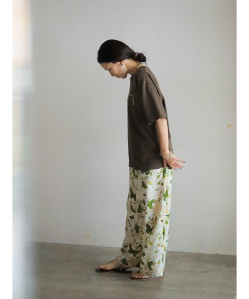 【FIL DE FER フィルデフェール】 beachプリントシャツ★日本製 FIL DE FER（フィルデフェール）の「cityプリント 半袖Tシャツ