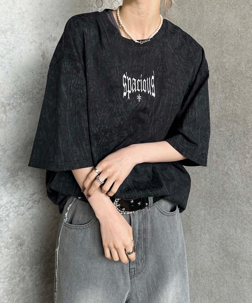 tシャツ 加工入りラインストーンTシャツ メンズ レディース : ZOZOTOWN