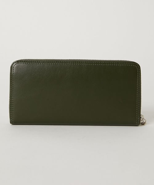 キャサリンハムネット ロンドン KATHARINE HAMNETT LONDON 財布 長財布 メンズ ラウンドファスナー オリーブ カーキ レザー 【中古】 KATHARINE HAMNETT LONDON（キャサリンハムネットロンドン） 財布 VITA