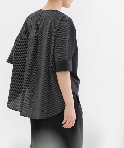 nop de nod ブラウス シャツ Cloche misc 5分袖ノーカラー