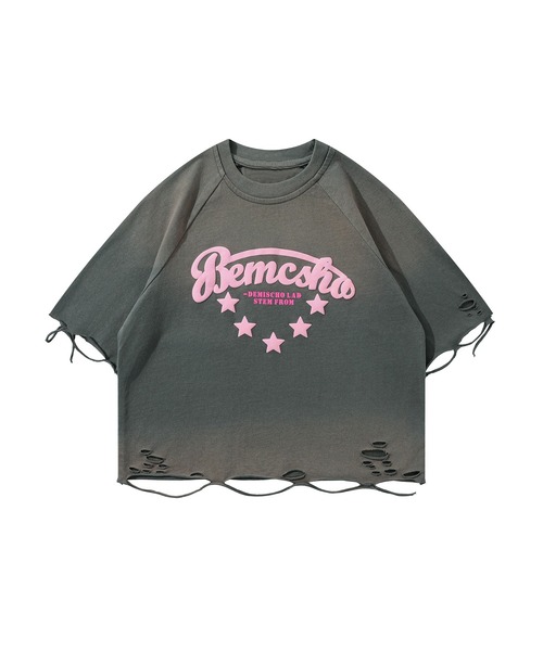 tシャツ 「HOOK」for girls アメカジ裾デザインカットワーク