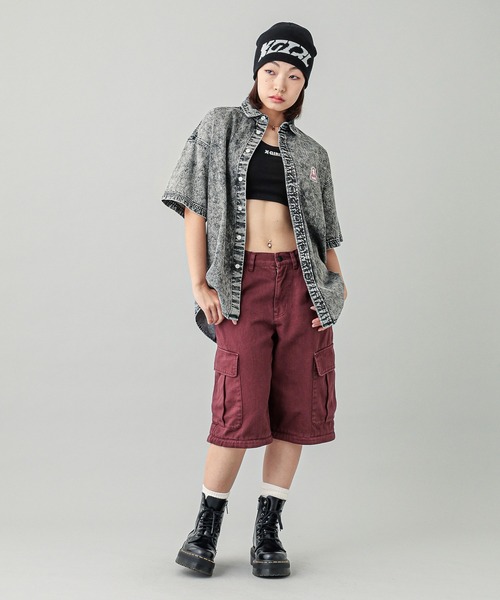 X-girl ニット帽 ニットキャップ SQUARE LOGO JACQUARD BEANIE