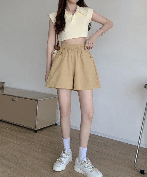 【関税込み】★Golden ★マーシャショートパンツ GWP02078P miniministore パンツ ワイドショートパンツ レディース 短パン