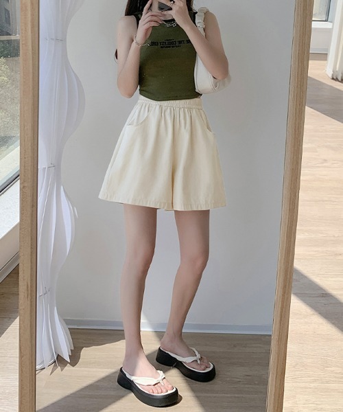 【関税込み】Marni オフホワイト フレア ショートパンツ SUMMER SALE】MARNI(マルニ)PAMA0132U1/TW839 ウールフレア