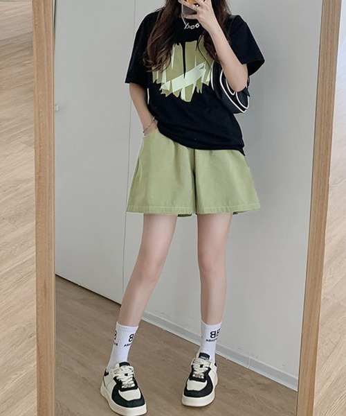 miniministore パンツ ワイドショートパンツ レディース 短パン