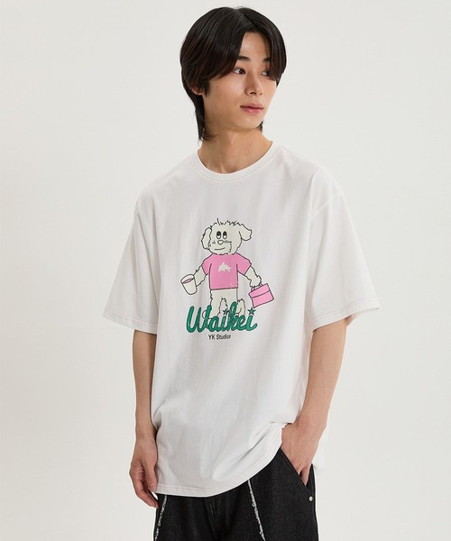 [Wai Kei] I am HAPPY 半袖Tシャツ (3 color) WAIKEI】I am HAPPY半袖Tシャツ 3色 (Wai Kei/Tシャツ