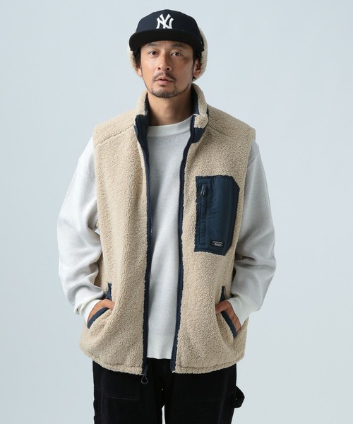 BAYFLOW（ベイフロー） ベスト ジレ リバーシブルナカワタボアベスト