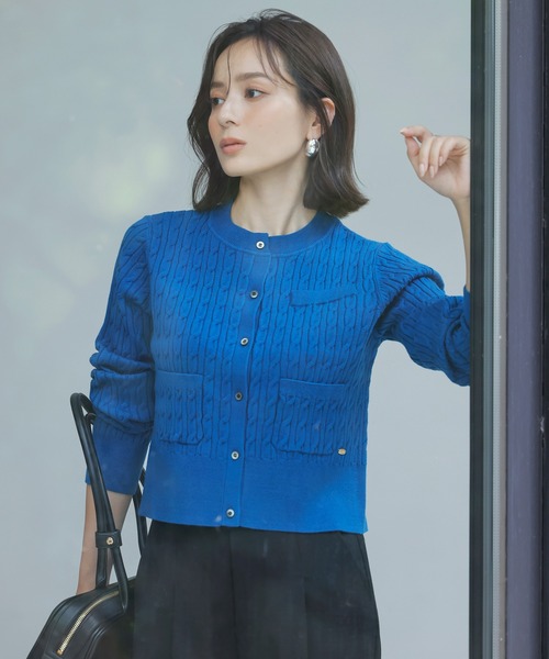 カーディガン 「ZOZO限定」ケーブル編み ニットカーディガン レディース Enewd nina カーディガン 「ZOZO限定」ケーブル編み ニット
