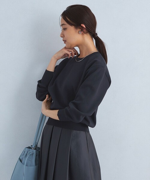 襟レース 2WAY ニット プルオーバー　greenlabelrelaxing green label relaxing ニット セーター 襟レース 2WAY プル