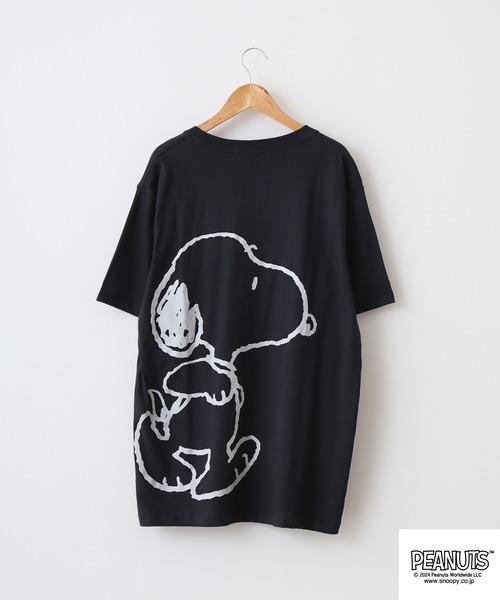 PEANUTS tシャツ スヌーピーバックプリントTシャツ メンズ レディース
