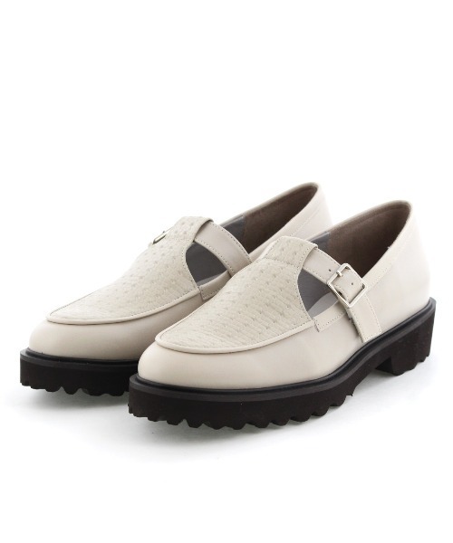 ローファー 「Made in Japan」「HIMIKO」「撥水」Tストラップローファー/651107 レディースの画像