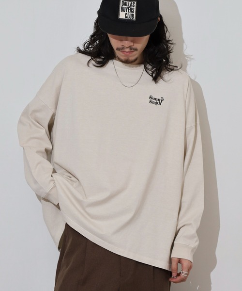 Sunny Smith tシャツ Sunnysmith ヤシの木ロゴ ワンポイント刺繍