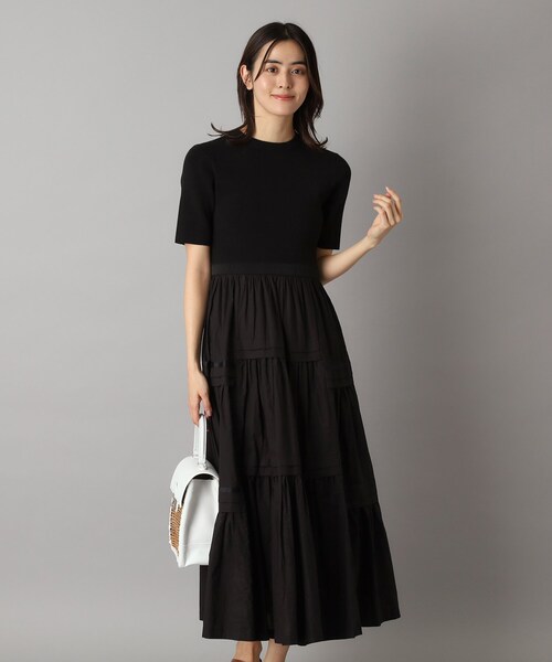 新品 タグ付きドレステリアリブニットドッキングワンピース M DRESSTERIOR（ドレステリア） ワンピース リブニットドッキング