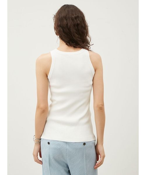 美品　エルメス　タンクトップ　カシミヤ　シルク混 ao｜シルク混なめらかカップ付きタンクトップ - ao(アオ