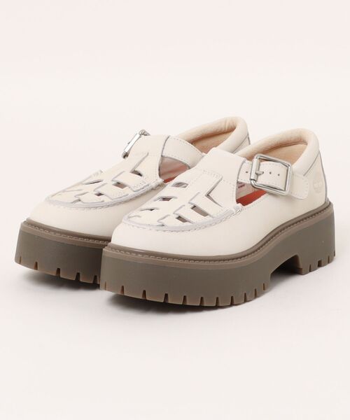 Timberland W's STONE STREET BUCKLE MD BEIGE NUBUCK 国内発送 国内配送 Timberland W's STONE STREET BUCKLE MD BEIGE NUBUCK