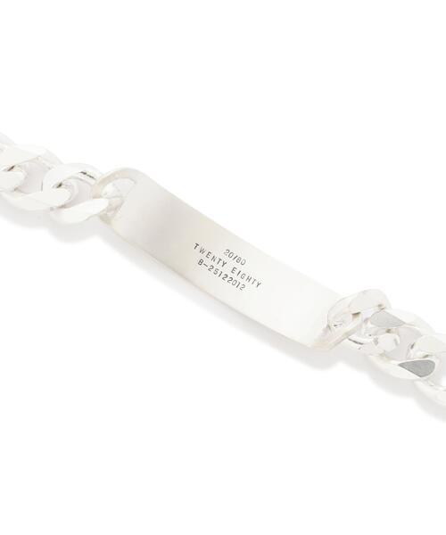 ブレスレット 「20/80」トゥエンティーエイティー/STERLING SILVER ID BRACELET 13mm WIDTH メンズ レディースの画像