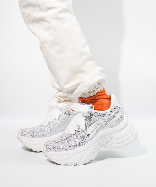 STEVE MADDEN スニーカー ラインストーンボリュームソール