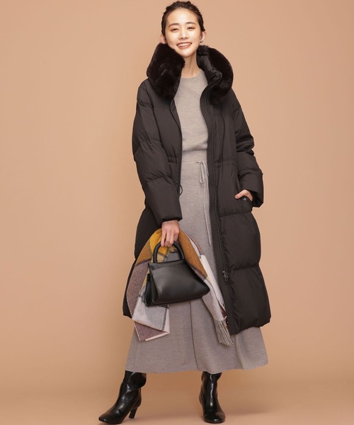 NANO universe（ナノ・ユニバース） ダウンコート 36 ブラック