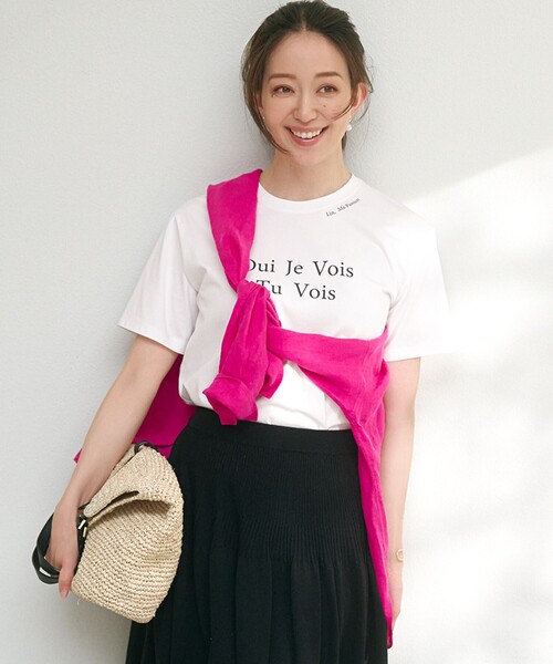 tシャツ 「洗える」カラーロゴ Tシャツ レディース
