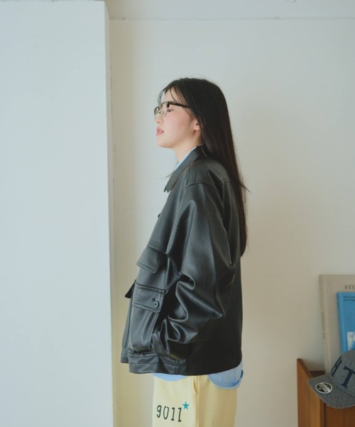 ジャケット・アウター common gull products. common gull products. コート アウター 街のレザージャケット