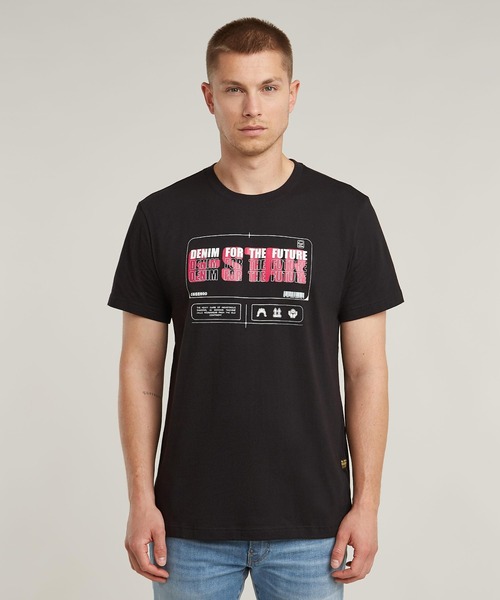 送料込★G-Star★Flyer Gr Tシャツ G-STAR RAW tシャツ FLYER GRAPHIC T-SHIRT/ブランドロゴ