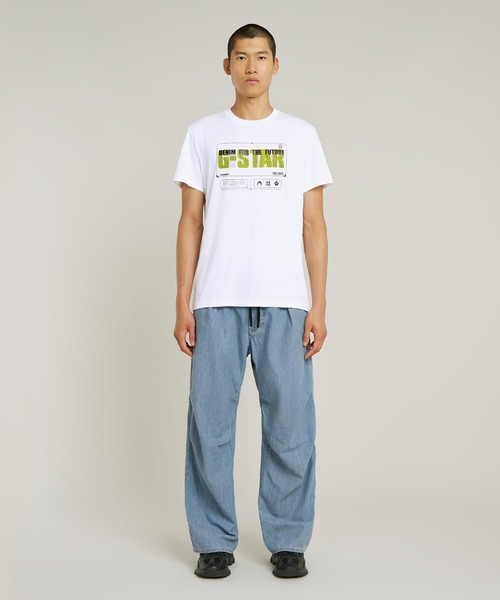 送料込★G-Star★Flyer Gr Tシャツ G-STAR RAW tシャツ FLYER GRAPHIC T-SHIRT/ブランドロゴ
