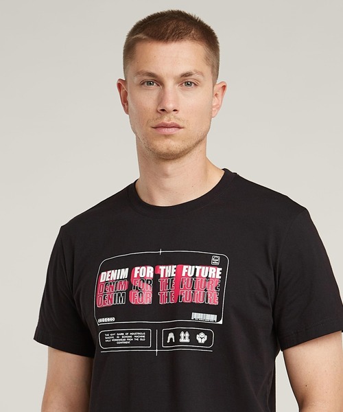 送料込★G-Star★Flyer Gr Tシャツ G-STAR RAW tシャツ FLYER GRAPHIC T-SHIRT/ブランドロゴ